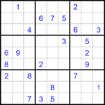 Судоку 9х9 #2230 очень трудный