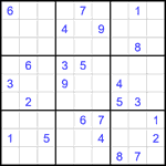 Судоку 9х9 #2231 очень трудный