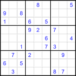 Судоку 9х9 #2235 очень трудный