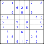 Судоку 9х9 #2273 легкий