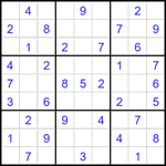 Судоку 9х9 #2275 легкий