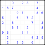 Судоку 9х9 #2278 легкий