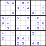 Судоку 9х9 #2279 легкий