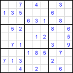Судоку 9х9 #2280 легкий