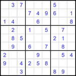Судоку 9х9 #2284 легкий