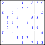 Судоку 9х9 #2287 легкий