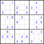 Судоку 9х9 #2290 легкий