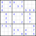 Судоку 9х9 #2291 легкий