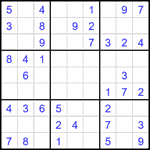 Судоку 9х9 #2293 легкий