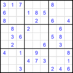 Судоку 9х9 #2296 легкий