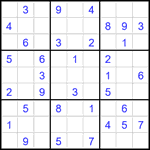 Судоку 9х9 #2297 легкий