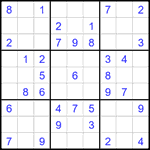 Судоку 9х9 #2298 легкий