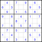 Судоку 9х9 #2299 легкий