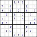 Судоку 9х9 #2300 легкий
