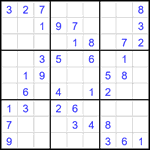 Судоку 9х9 #2301 легкий