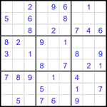 Судоку 9х9 #2303 легкий