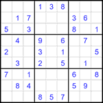 Судоку 9х9 #2304 легкий