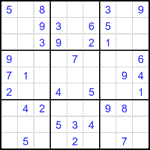 Судоку 9х9 #2305 легкий