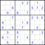 Судоку 9х9 #2306 легкий