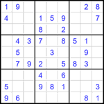 Судоку 9х9 #2313 легкий