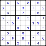 Судоку 9х9 #2314 легкий