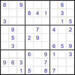 Судоку 9х9 #2317 легкий