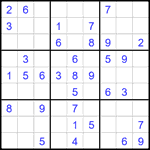 Судоку 9х9 #2319 легкий
