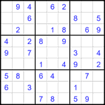 Судоку 9х9 #2327 легкий