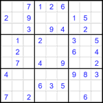 Судоку 9х9 #2328 легкий