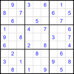 Судоку 9х9 #2330 легкий