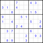 Судоку 9х9 #2241 средний