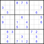 Судоку 9х9 #2252 средний