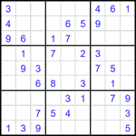 Судоку 9х9 #2257 средний