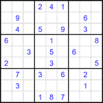 Судоку 9х9 #2258 средний