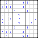 Судоку 9х9 #2259 средний