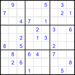 Судоку 9х9 #2262 средний