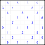 Судоку 9х9 #2265 средний