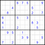 Судоку 9х9 #2268 средний