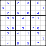 Судоку 9х9 #2269 средний