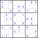 Судоку 9х9 #2270 средний