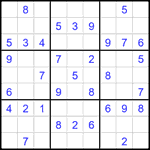 Судоку 9х9 #2273 средний