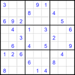 Судоку 9х9 #2275 средний