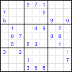 Судоку 9х9 #2282 средний