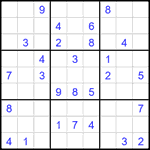 Судоку 9х9 #2285 средний