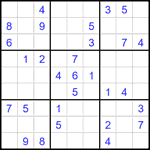 Судоку 9х9 #2286 средний