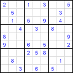 Судоку 9х9 #2287 средний