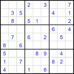 Судоку 9х9 #2291 средний