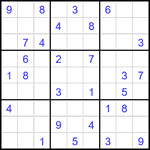 Судоку 9х9 #2292 средний