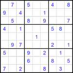 Судоку 9х9 #2293 средний