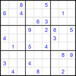 Судоку 9х9 #2248 трудный